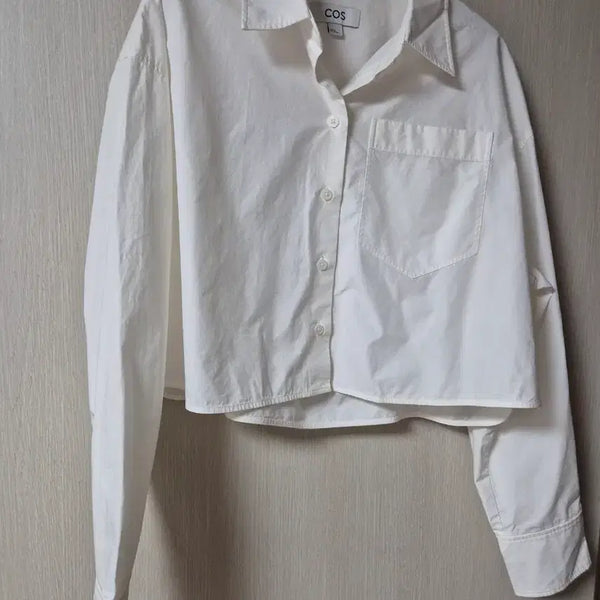[BUNJANG] COS Cropped Shirt White 36 / COS 코스 크롭 셔츠 신형 셔츠 화이트 36
