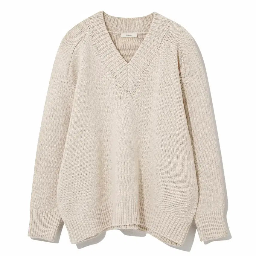 [BUNJANG] ORE V-Neck Pullover Knit / ORE 오어 브이넥 풀오버 니트