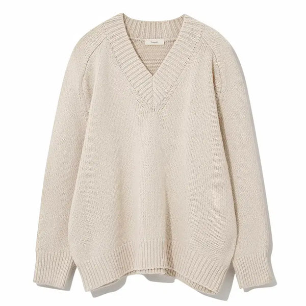 [BUNJANG] ORE V-Neck Pullover Knit / ORE 오어 브이넥 풀오버 니트