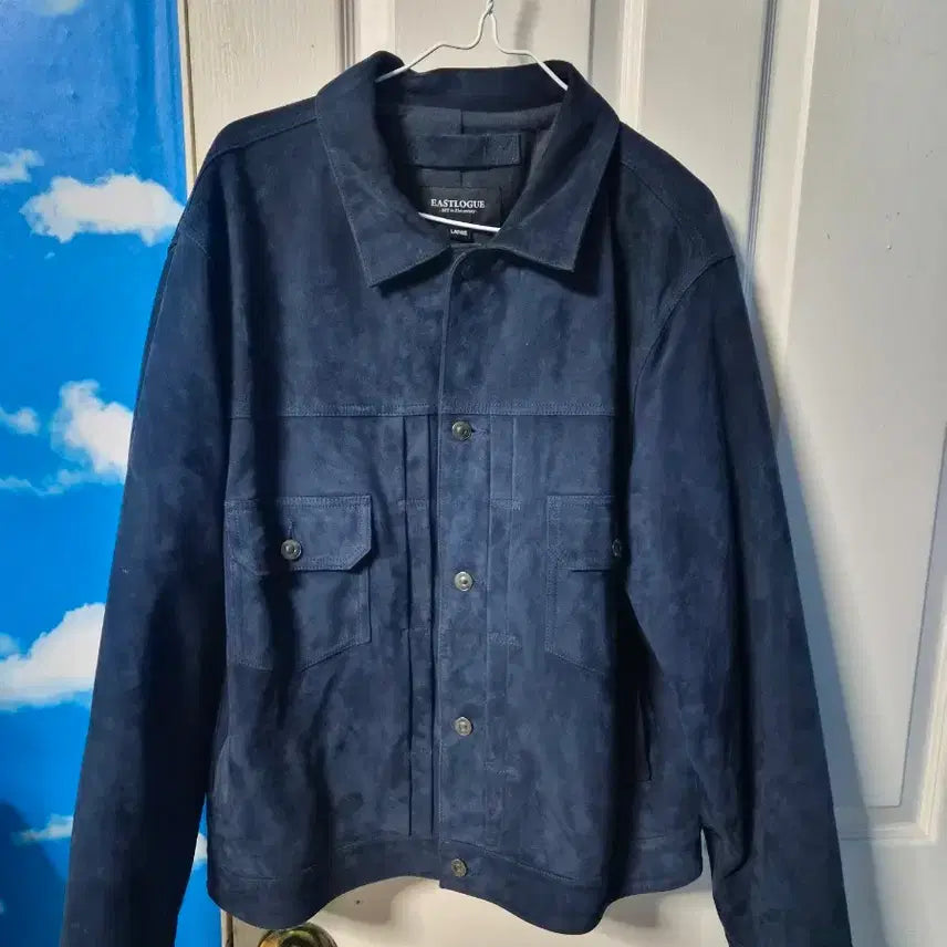 [BUNJANG] Eastlog Trucker Leather Suede Jacket L / 이스트로그 트러커 레더 스웨이드 자켓 L