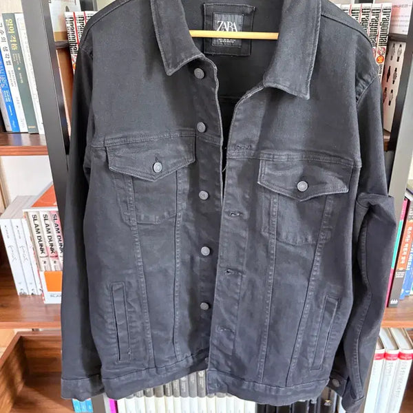 [BUNJANG] Zara Denim Jacket Black XL / ZARA 데님 자켓 XL (블랙)