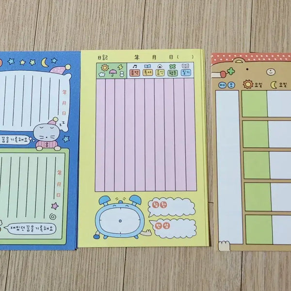 [BUNJANG] Jjaemine OOble Crush Binder Inserts Bundle Set / 6공 육공 다이어리 속지 째미네 어버블크러쉬 일괄 판매 처분