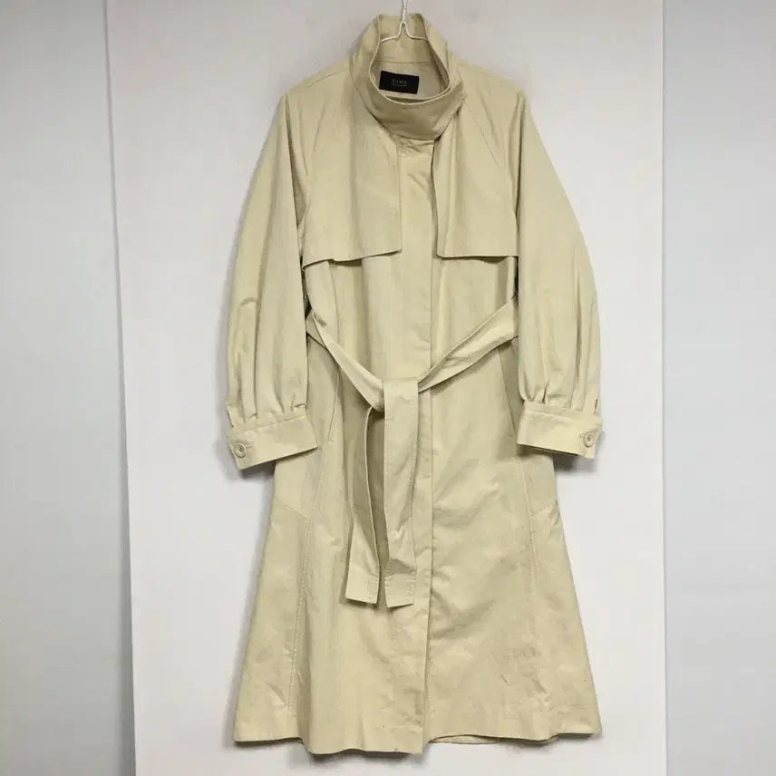 [BUNJANG] TIME High-Neck Belted Trench Coat / TIME 타임 하이넥 벨트 트렌치코트