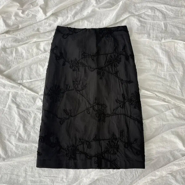 [BUNJANG] Morenth Flower Skirt / 모렌트 플라워 스커트