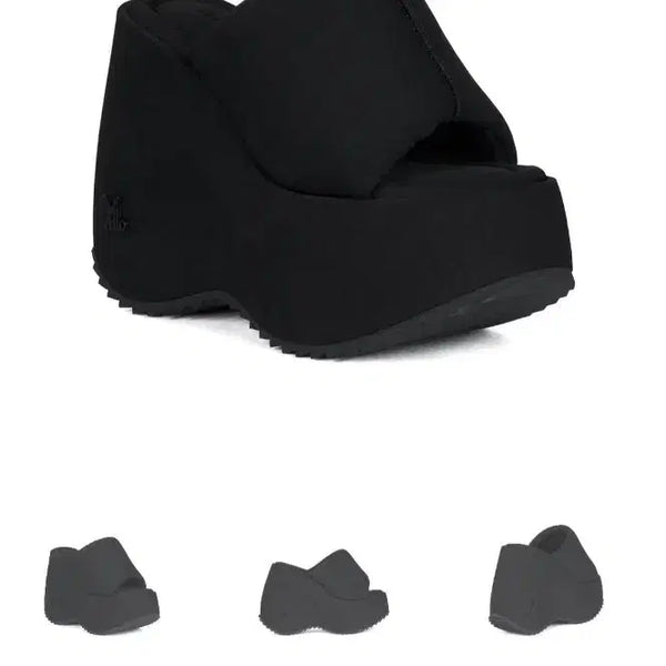 [BUNJANG] YELLO Tokyo Black Platform Sandals / YELLO 도쿄 블랙 플랫폼 샌들