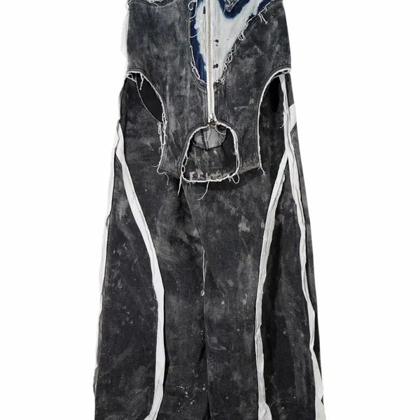 [BUNJANG] BLR BLUER Coverall Denim Pants / BLR BLUER 커버올 데님 팬츠