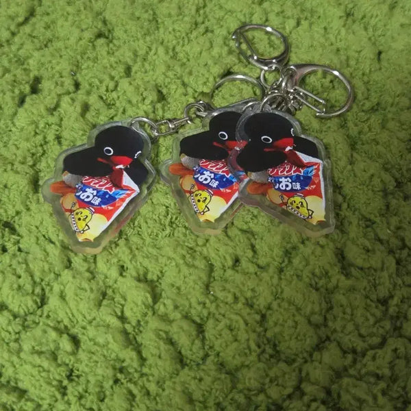 [BUNJANG] Pengu Mini Bag Charm / 과자가 너무 좋아 핑구키링
