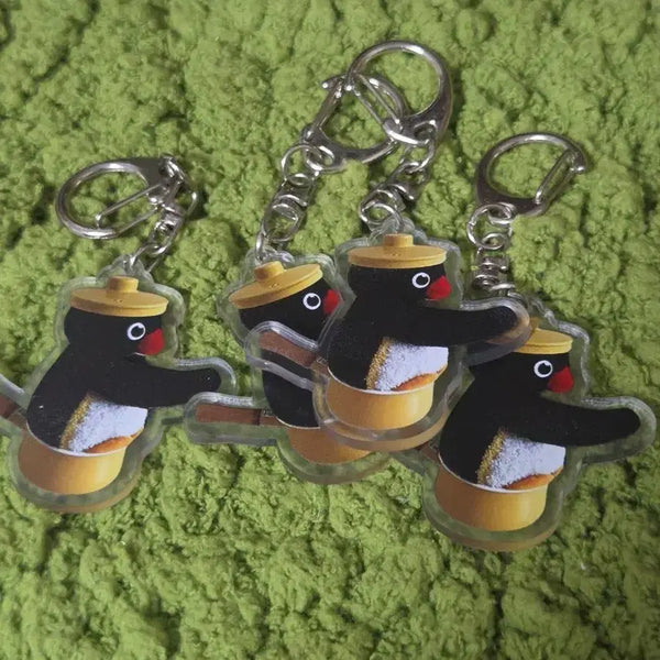 [BUNJANG] Boiling Pingu Keyring / 끓여지고 싶은 핑구키링