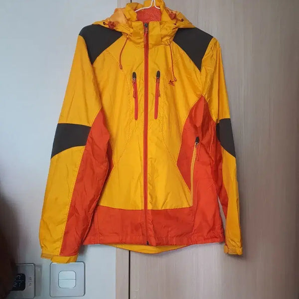[BUNJANG] Kolping Windbreaker Jacket Yellow/Orange Size 66 / 콜핑 바람막이 옐로우/오렌지 66