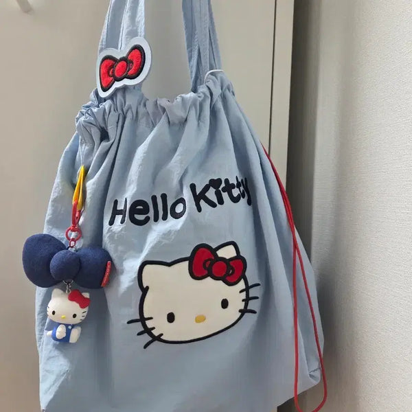 [BUNJANG] Hello Kitty Bag + Keyring Set (New) / 일괄)정품 키티 바스락 가방+ 키티 키링 세트 새상품