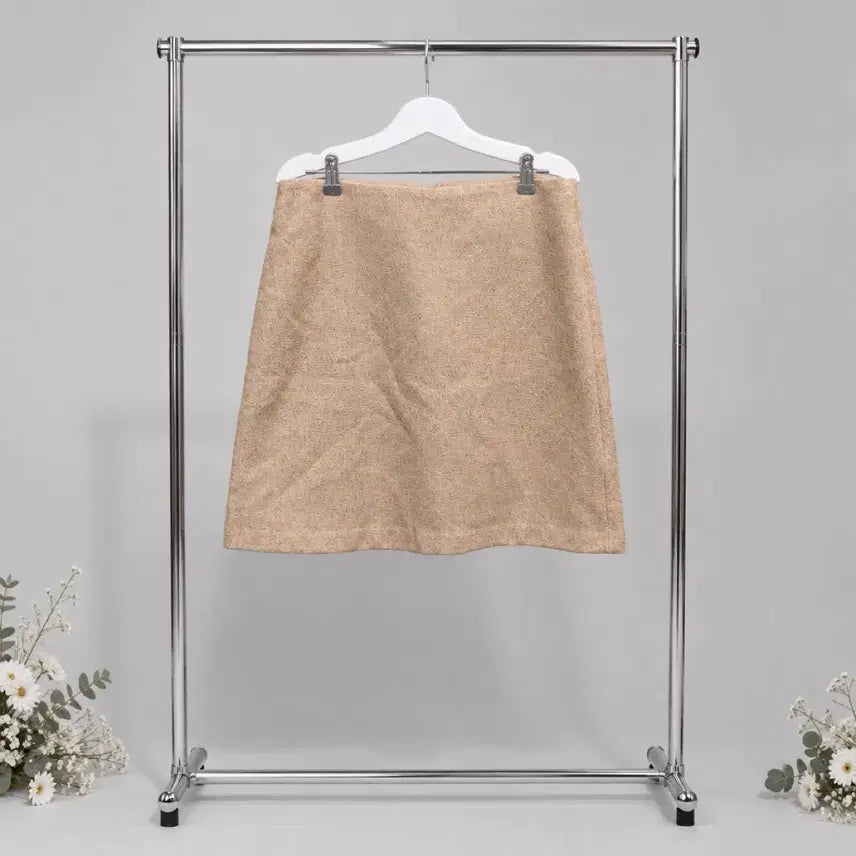 [BUNJANG] Beige Mini Skirt / 새상품:) 베이지 미니스커트