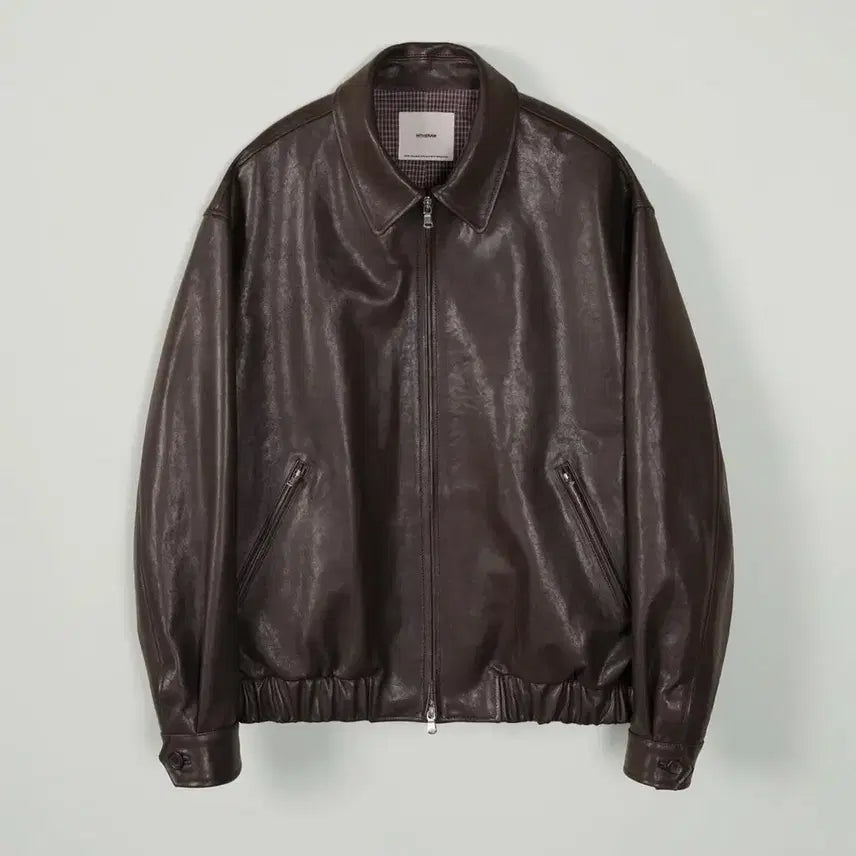 [BUNJANG] The Row Leather Blouson Dark Brown / 인더로우 레더 블루종 다크 브라운