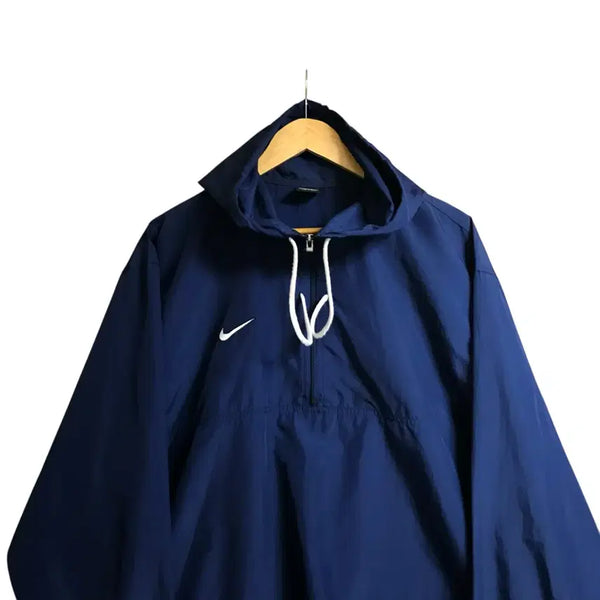 [BUNJANG] Nike Navy Anorak Windbreaker / 나이키 네이비 아노락 바막