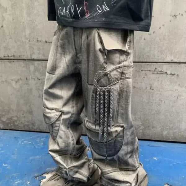 [BUNJANG] OurPass Aex Biker Pants M / 아워파스 PAS059 Aex Biker 바이커 팬츠 M