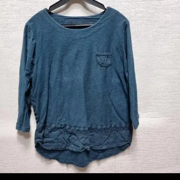 [BUNJANG] Long Sleeve Blouse Navy / y106 긴팔 블라우스