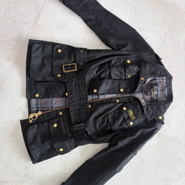 [BUNJANG] Barbour International Wax Jacket - Black / 바버 인터내셔널 왁스 자켓 블랙