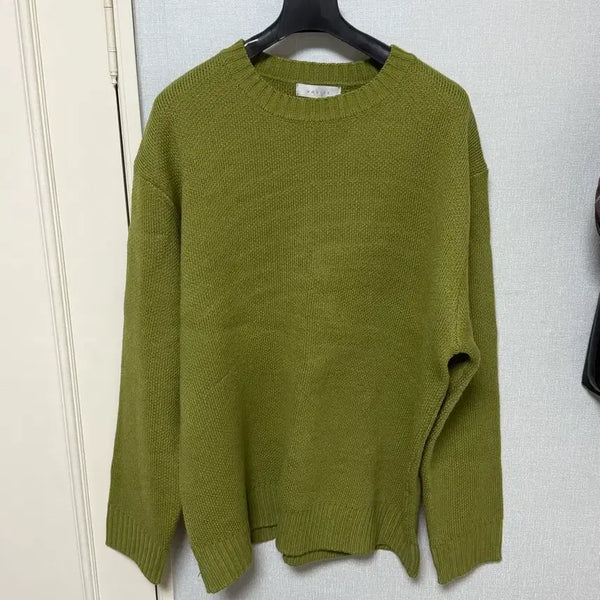 [BUNJANG] Basic Knit Olive Green / 기본 니트 올리브 그린