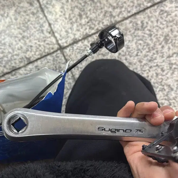 [BUNJANG] Sugino 75 Silver Standard Crankset 167.5mm / 스기노 75 실버 스텐다드 암비비셋 (167.5)