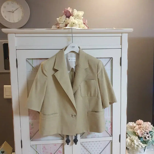 [BUNJANG] It MICHAA Beige Jacket / 잇미샤 자켓/55~66