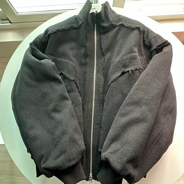 [BUNJANG] Bielr Heavy Texture Wool Linen Puffer Jacket / 비엘알 헤비 텍스쳐 울 린넨 푸퍼 자켓