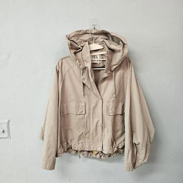 [BUNJANG] Zara Beige Hooded Jacket / 자라 후드 자켓 베이지