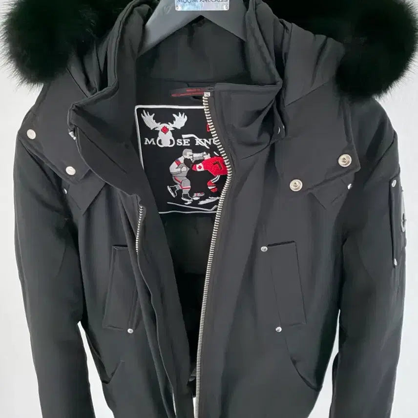 [BUNJANG] Moose Knuckles Ballistic Bomber Jacket Black L / 무스너클 발리스틱 봄버 블랙 L