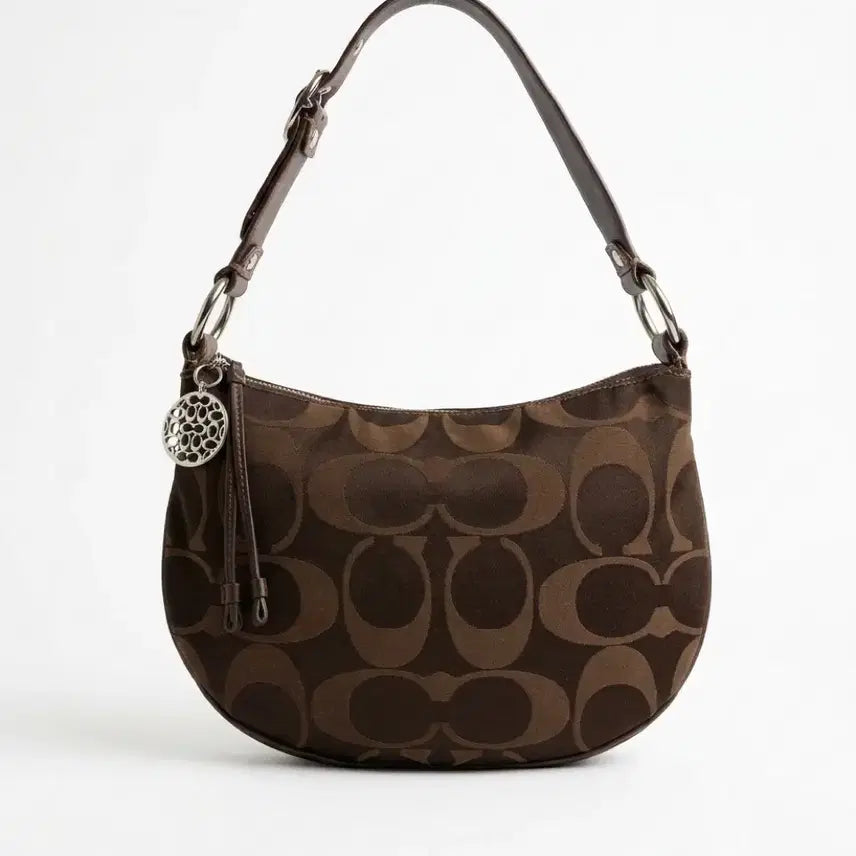 [BUNJANG] COACH Leather Shoulder Bag / 코치 숄더백 코치 토드백 코치 호보백 코치 가방 쵸코 브라운 가죽 가방 레더