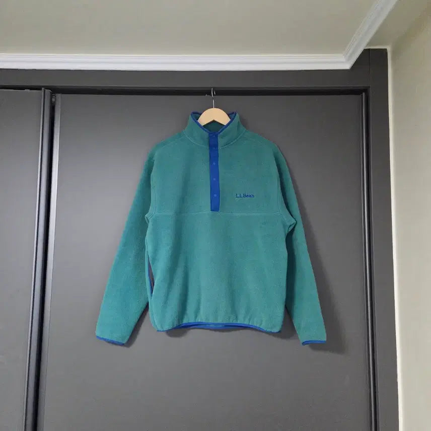 [BUNJANG] L.L.Bean Fleece Pullover Rustic Green Men's S / [S] 엘엘빈 플리스 풀오버 러스틱 그린 / 후리스 신칠라 블루 에메랄드