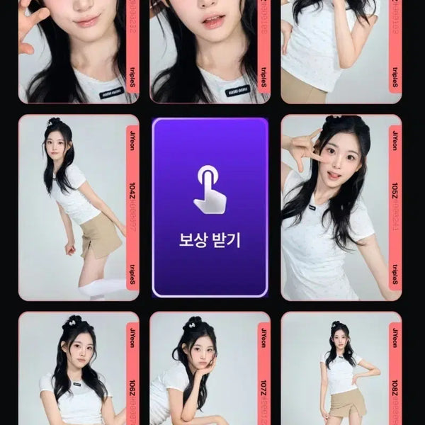 [BUNJANG] tripleS Jiyun Object Cream02 Set CC101-CC108 / 트리플에스 지연 크림02 오브젝트 cc101-cc108 써드 fco 그리드 세트