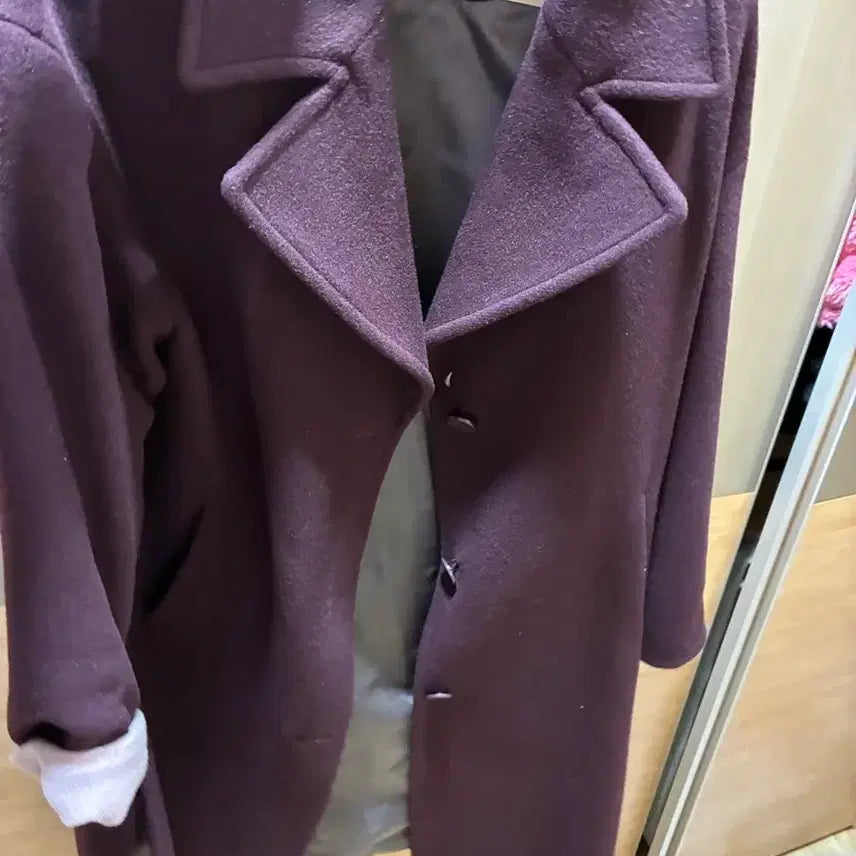 [BUNJANG] Magean Purple Coat / 매긴 자주색 코트