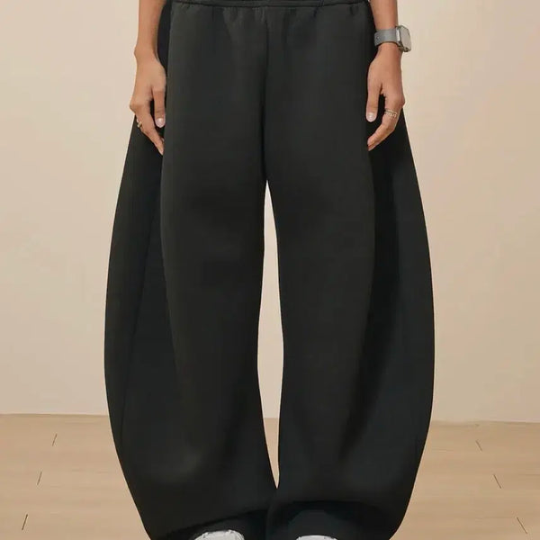[BUNJANG] Takeeasy Curved Sweatpants L Black / 테이크이지 커브드 스웻팬츠 L