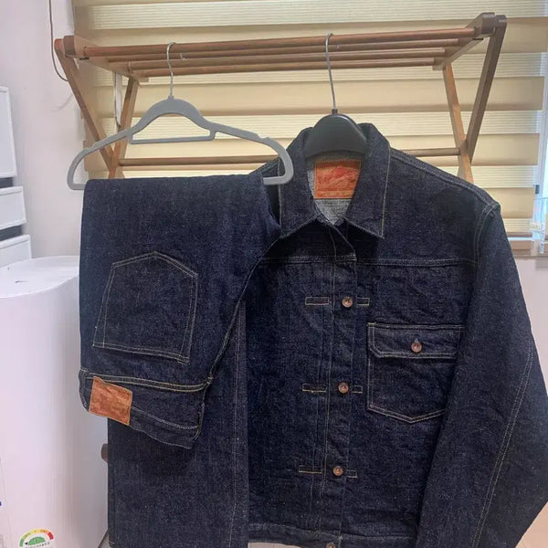 [BUNJANG] Samurai Jeans 1st Generation 17oz Zero Plus Denim Jacket / 사무라이진 1세대 데님자켓 17온즈 제로 플러스