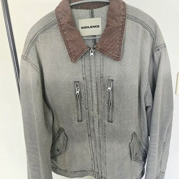[BUNJANG] INSILENCE Washed Denim Work Jacket (M) / 인사일런스 워시드 데님 워크 자켓 (m)