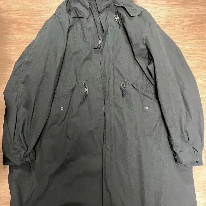 [BUNJANG] Ourselfs 24FW Washed Cotton Mods Parka Black / 아워셀브스 24fw 워시드 코튼 모즈 파카 블랙 3