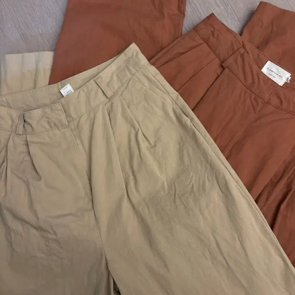 [BUNJANG] Straight Leg Cotton Pants Bundle Set / 일자 면바지 일괄