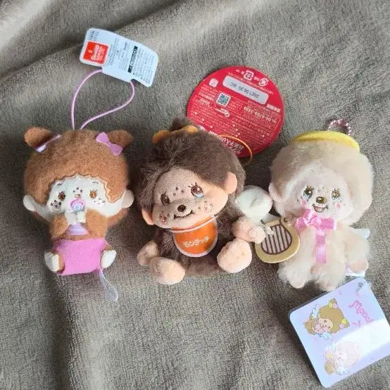 [BUNJANG] Mongchichi Doll Keyring 3 Types / 몽치치 인형키링 3종