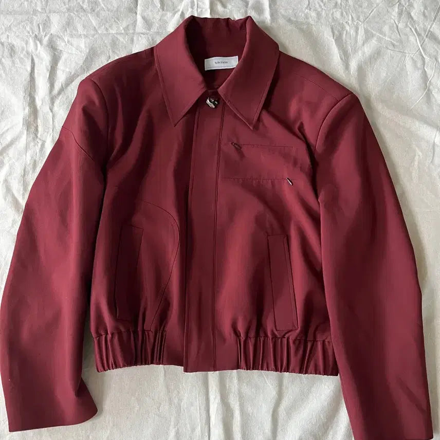 [BUNJANG] Waviness Tunneling Jacket Burgundy / 웨이비니스 터널링 버건디 2
