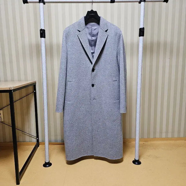 [BUNJANG] Maestro Handmade Wool Coat - Grey / 마에스트로 코트 울 105