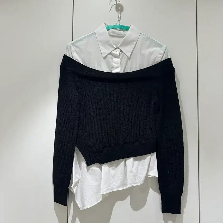 [BUNJANG] Laulala Knit Shirt Top / 라플라 니트 셔츠 탑