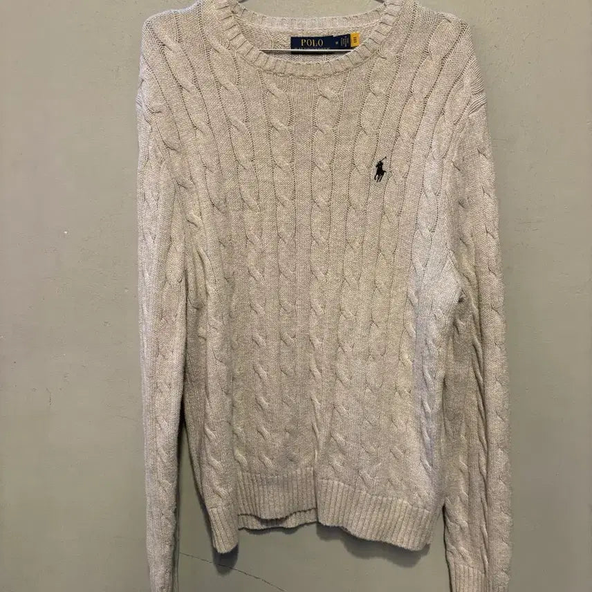 [BUNJANG] Polo Ralph Lauren Authentic Cable Knit Sweater / 폴로랄프로렌 정품 꽈베기니트