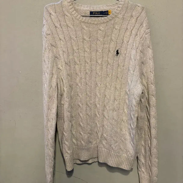 [BUNJANG] Polo Ralph Lauren Authentic Cable Knit Sweater / 폴로랄프로렌 정품 꽈베기니트