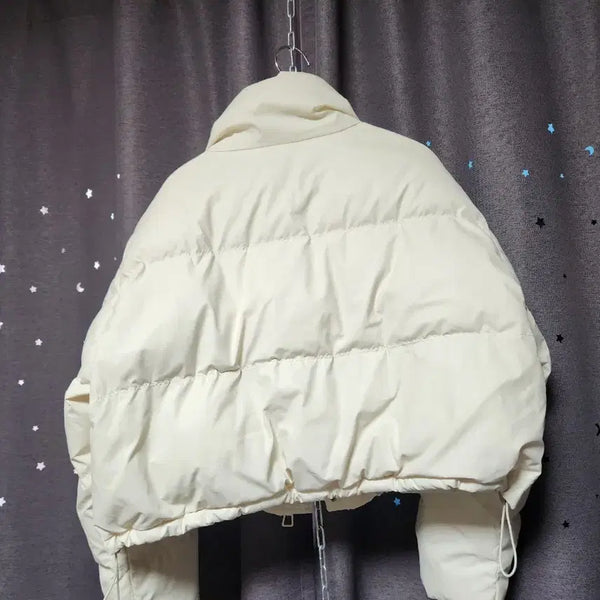 [BUNJANG] leshop Cropped Puffer Padding Jacket White Free Size / 최상컨 //르샵 leshop 크롭 푸퍼 패딩 화이트-free