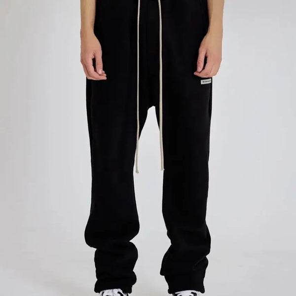 [BUNJANG] Attention로우 Soft Essential Setup String Jogger Long Pants / 어텐션로우 - 소프트 에센셜 셋업 스트링 조거 롱 팬츠