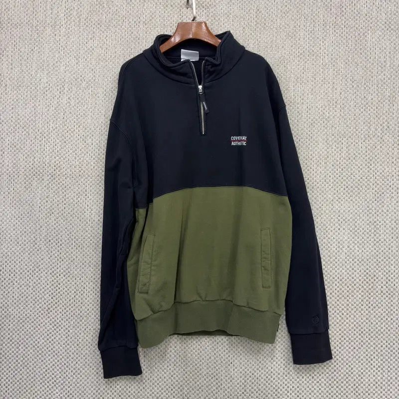 [BUNJANG] Covernat Half-Zip Sweatshirt XL / 커버낫 반집업 스웻셔츠 맨투맨 XL H06873