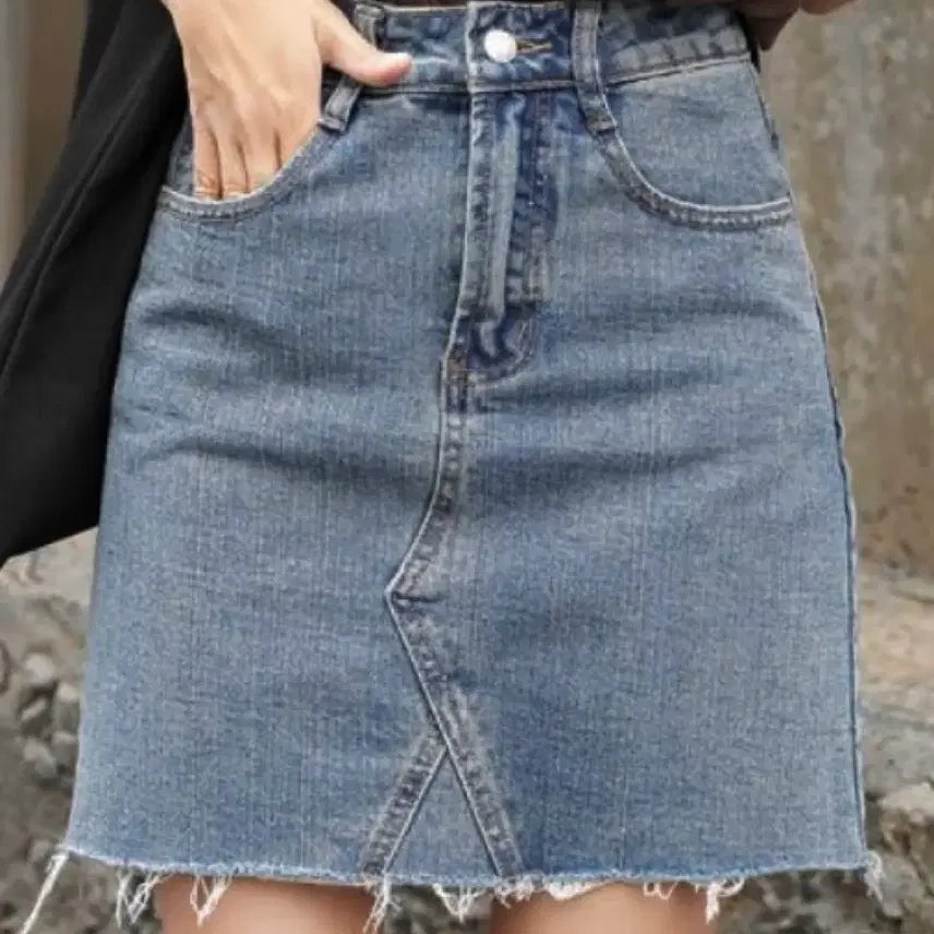 [BUNJANG] Denim Skirt (S) / 데님 스커트 청치마 S