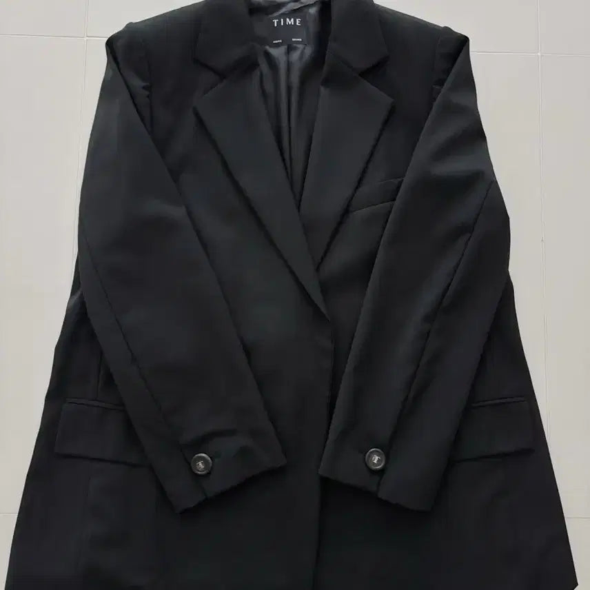 [BUNJANG] Time 100% Wool Oversized Open Jacket / 타임 울 오버사이즈 오픈 자켓