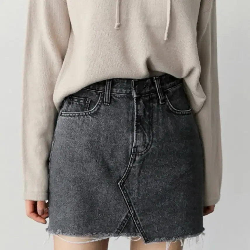 [BUNJANG] Black Denim Mini Skirt Size M / 흑청 미니 스커트 M사이즈 치마