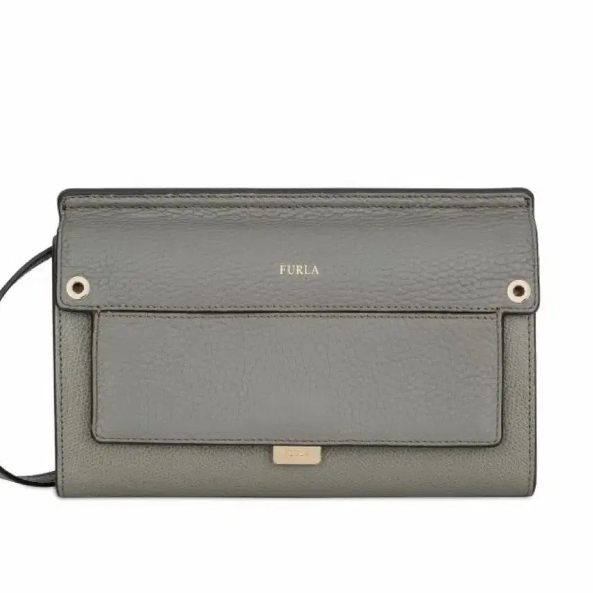 [BUNJANG] FURLA Gray Leather Shoulder Bag / 훌라 숄더백 그레이