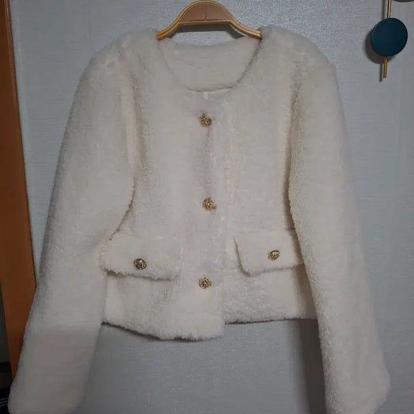 [BUNJANG] Tweed Boucle Jacket / 트위드뽀글자켓 55~66반
