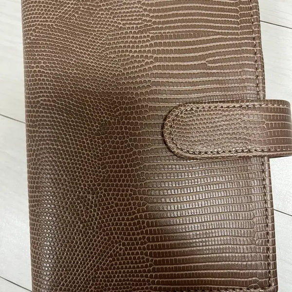 [BUNJANG] Leather Wallet Diary 6-Hole / 가죽 지갑 다이어리 6공  새제품